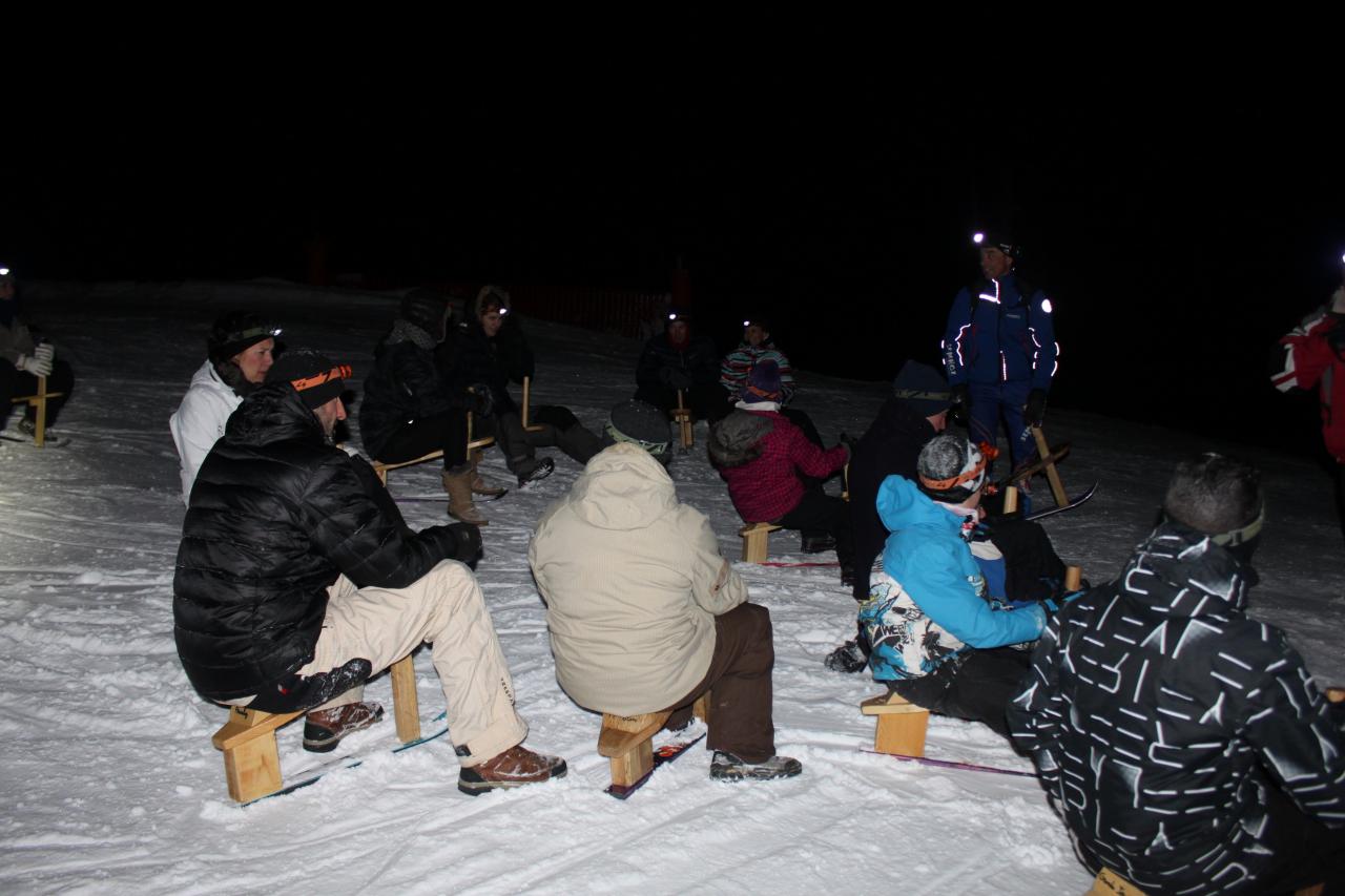 Soirée du 7 février 2015, consignes descente en paret