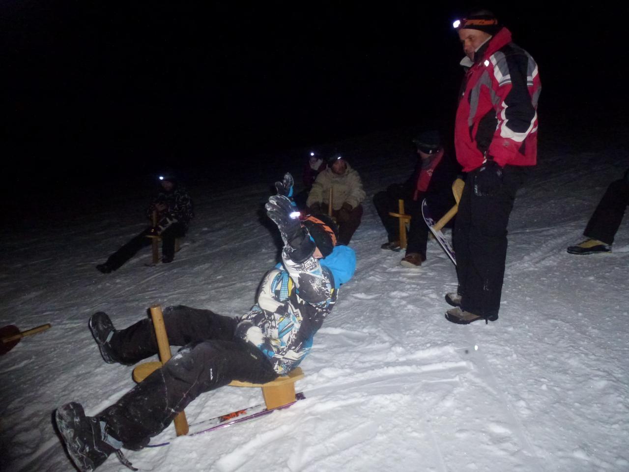Soirée du 7 février 2015, descente en paret